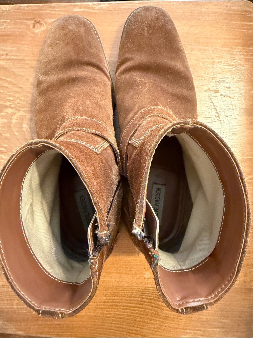 Steve Madden Brown Suede Ankle Boots 11.5M